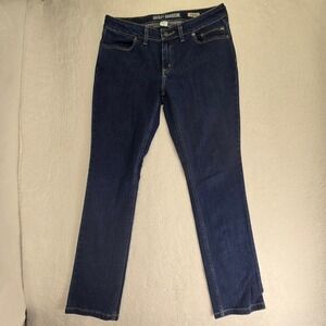 Harley Davidson Jeans Womens Size 31 35x33 Dark Wash Stretch Straight Motorcycle